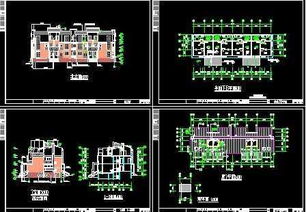 杭州精品排屋建筑施工图纸免费下载 别墅图纸